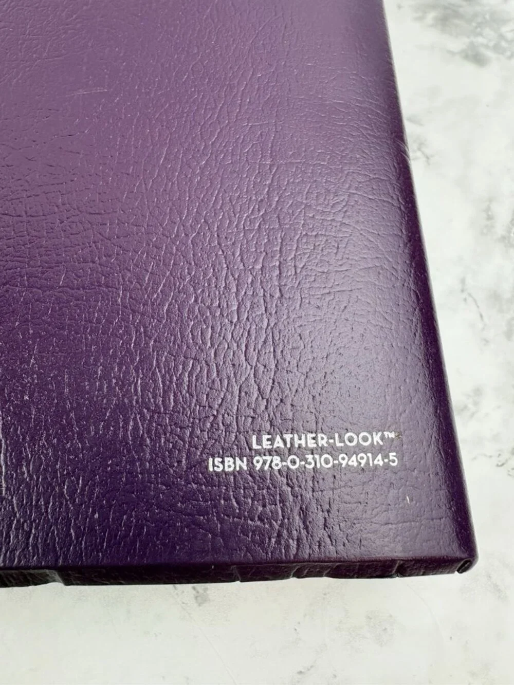 Holy Bible Zondervan King James Version Purple Soft Cover Words of Christ in Red